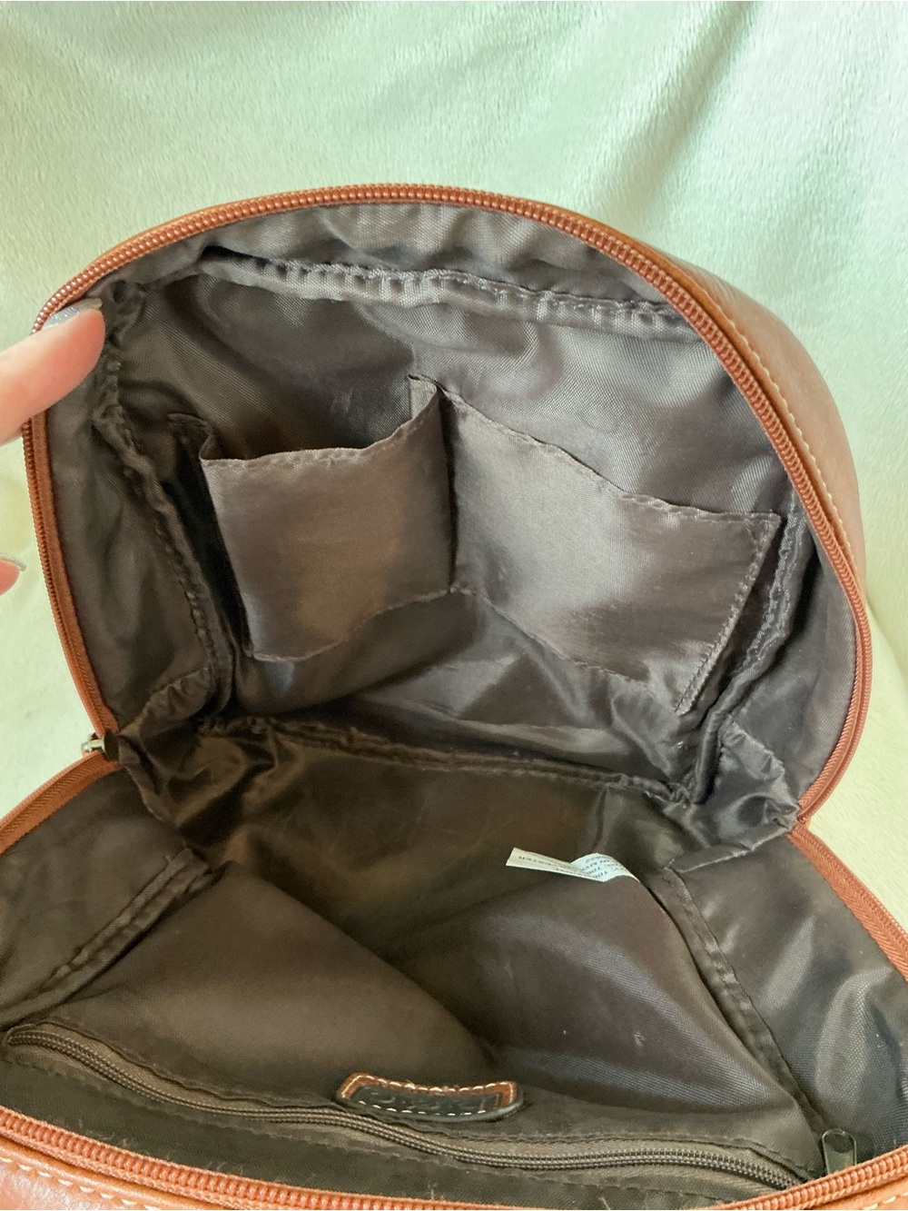 B.O.C. Mini Light Brown Vegan Leather Backpack - Picture 7 of 10